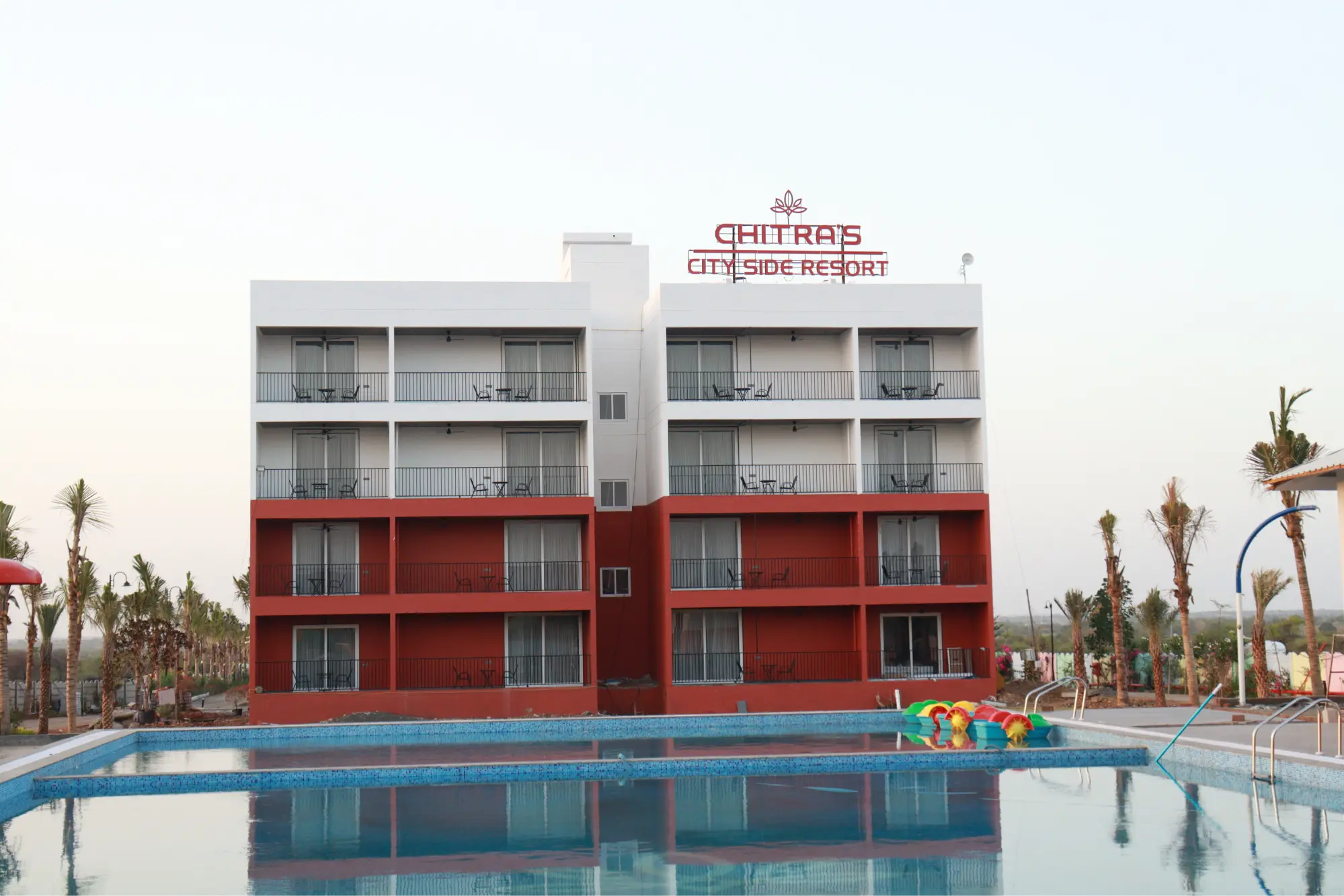 Executive Room exterior at Chitra's City Side Resort